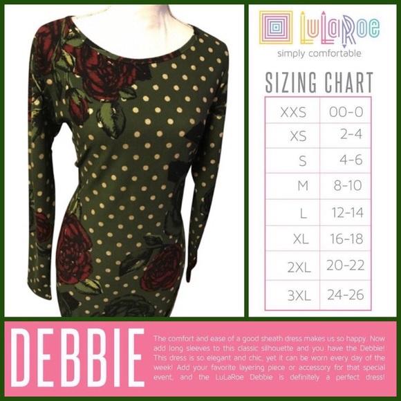 Debbie Lularoe Size Chart